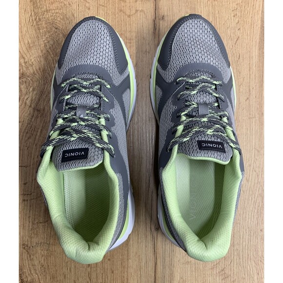 Vionic Women's Tokyo Sneaker Shoes Light Grey Pale Light Green Accents  Size 9 - Picture 12 of 14